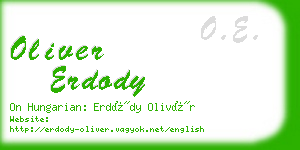 oliver erdody business card